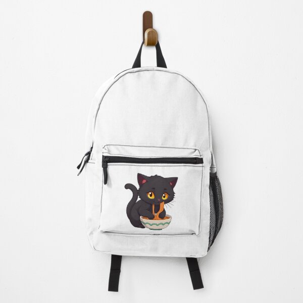 Item preview, Cute kawaii black cat eating ramen 02 designed and sold by ChameleonStars.