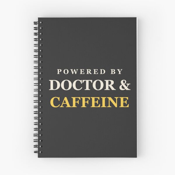 Item preview, Powered By Doctor & Caffeine - Doctor designed and sold by RetroThreadWorks.