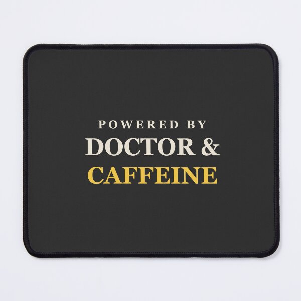 Item preview, Powered By Doctor & Caffeine - Doctor designed and sold by RetroThreadWorks.