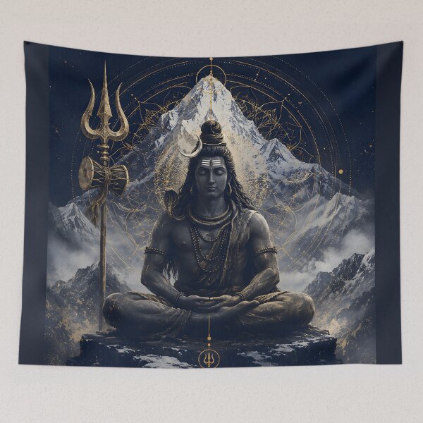 Item preview, Shiva Meditation Trishul Sacred Art designed and sold by hutofdesigns.