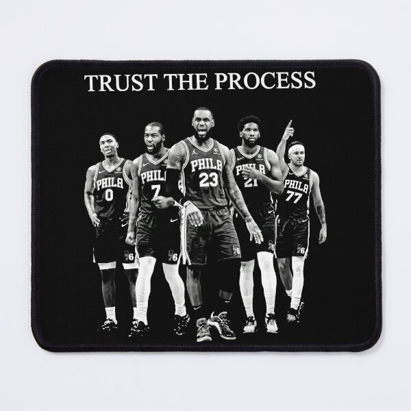 Item preview, Lebron James Philadelphia 76ers Trust The Process designed and sold by vizdraws.