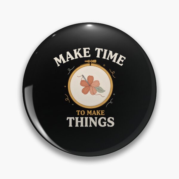 Item preview, Make Time To Make Things T Shirt, Needlepoint Shirt, Craft Lover Tee, Analog Hobby Gift designed and sold by Daily Mood Tees.