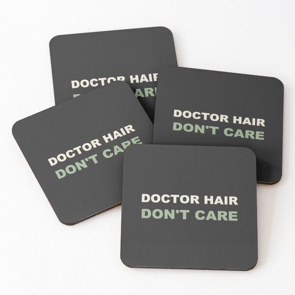 Item preview, Doctor Hair Don't Care - Doctor designed and sold by RetroThreadWorks.