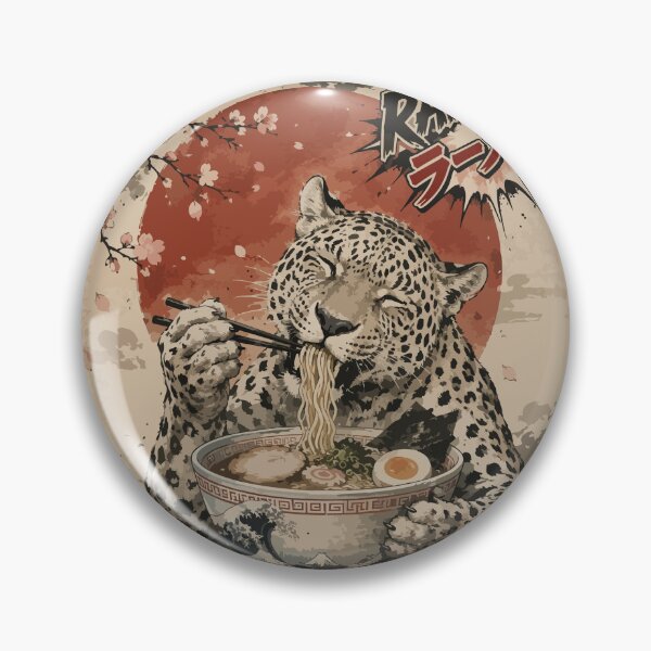 Item preview, Leopard Ramen Sumie Japanese Vintage designed and sold by TomFrontierArt.