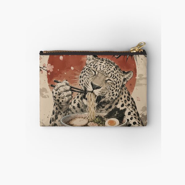 Item preview, Leopard Ramen Sumie Japanese Vintage designed and sold by TomFrontierArt.