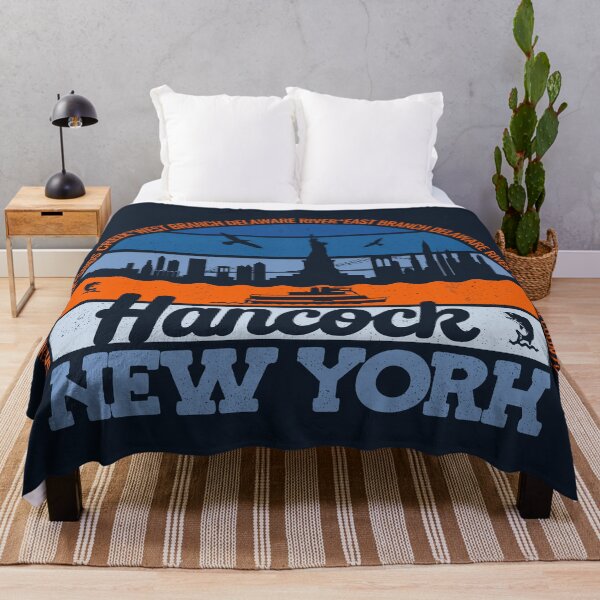 Item preview, Hancock New York Sunset Retro Vintage Local Pride Logo designed and sold by CRHPOD20.