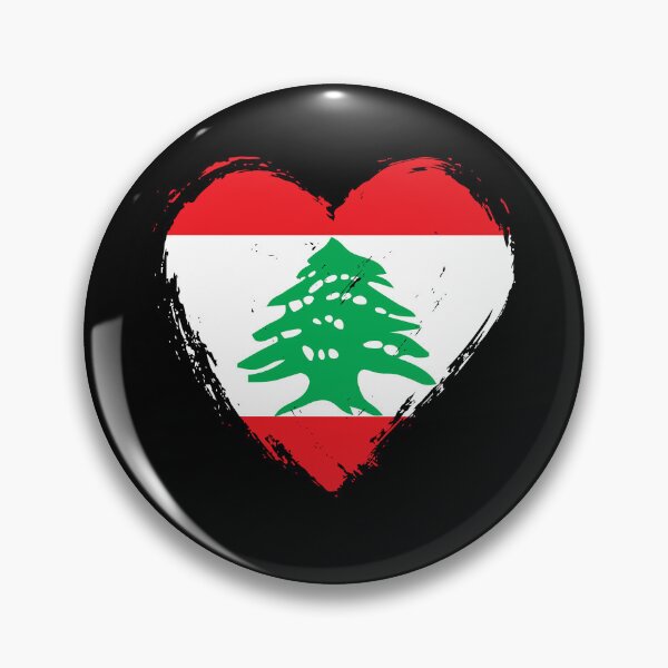 Artikelvorschau, Libanon-Flagge mit Herzmotiv (LB) entworfen und verkauft von shitpostee.