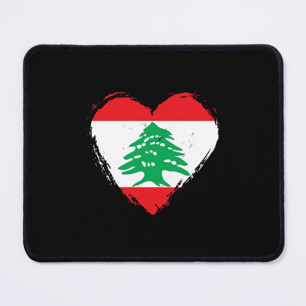 Item preview, Distressed Lebanon Flag Heart LB designed and sold by shitpostee.