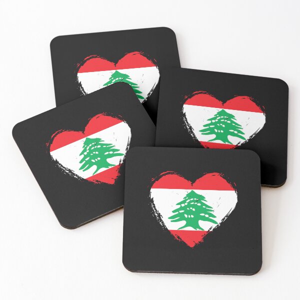 Item preview, Distressed Lebanon Flag Heart LB designed and sold by shitpostee.