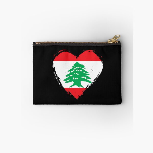 Item preview, Distressed Lebanon Flag Heart LB designed and sold by shitpostee.