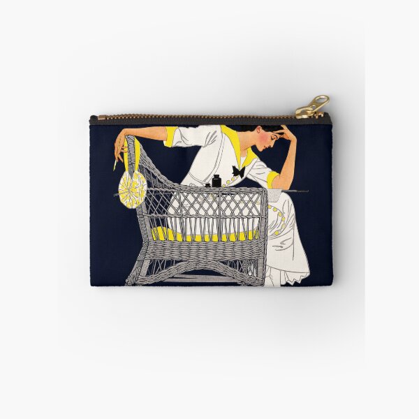 Item preview, Summer Fiction by Coles Phillips, Vintage Art Deco Illustration, Stylish Woman in Wicker Chair for Fashion Lovers designed and sold by RickE.