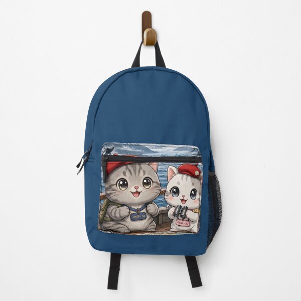 Item preview, Junior and Freda Alaska Whale Watching Cruise - Cute Cats on Boat designed and sold by MAISON SYLVIE.