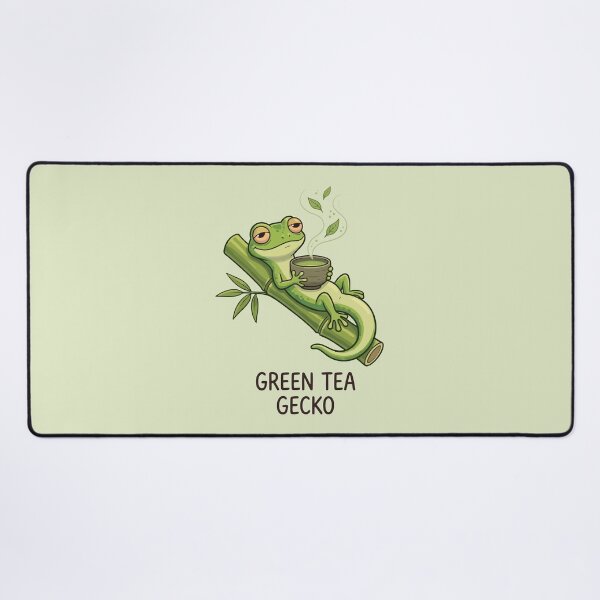 Item preview, Green Tea Gecko Cute Relaxing Lizard Matcha Bowl designed and sold by Amir Faysal.