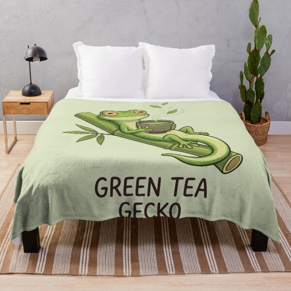 Item preview, Green Tea Gecko Cute Relaxing Lizard Matcha Bowl designed and sold by Amir Faysal.