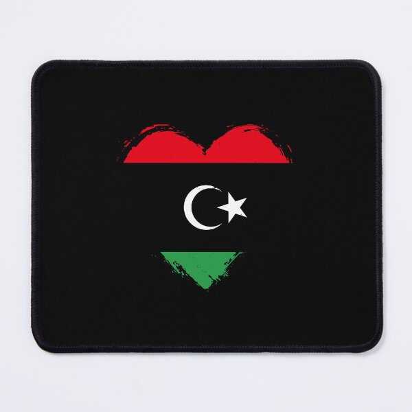 Item preview, Distressed Libya Flag Heart LY designed and sold by shitpostee.