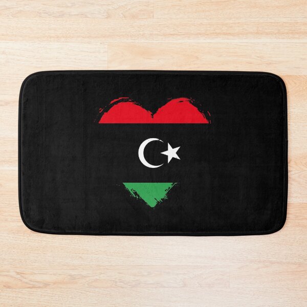 Item preview, Distressed Libya Flag Heart LY designed and sold by shitpostee.