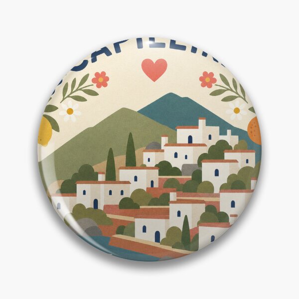 Item preview, Capileira Spain Travel Souvenir Modern Folk Art designed and sold by VisualArtsOasis.