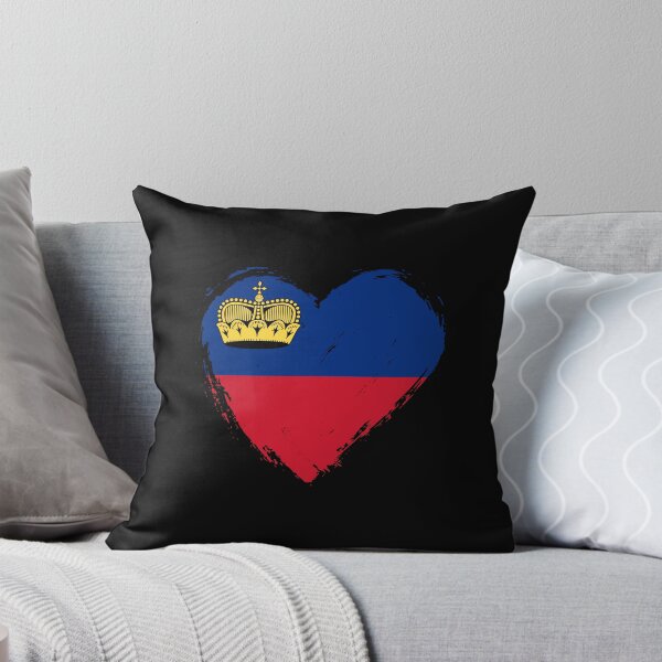 Item preview, Distressed Liechtenstein Flag Heart LI designed and sold by shitpostee.