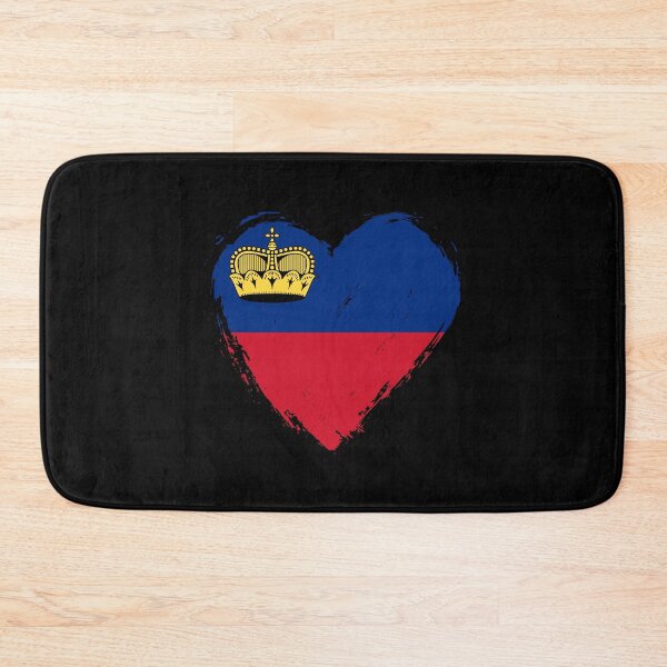 Item preview, Distressed Liechtenstein Flag Heart LI designed and sold by shitpostee.