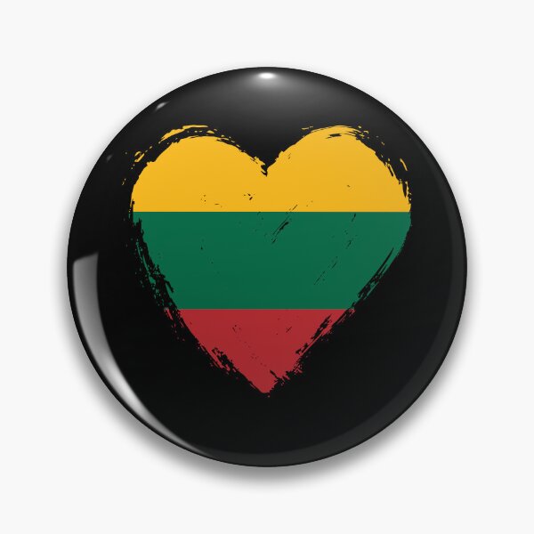 Item preview, Distressed Lithuania Flag Heart LT designed and sold by shitpostee.