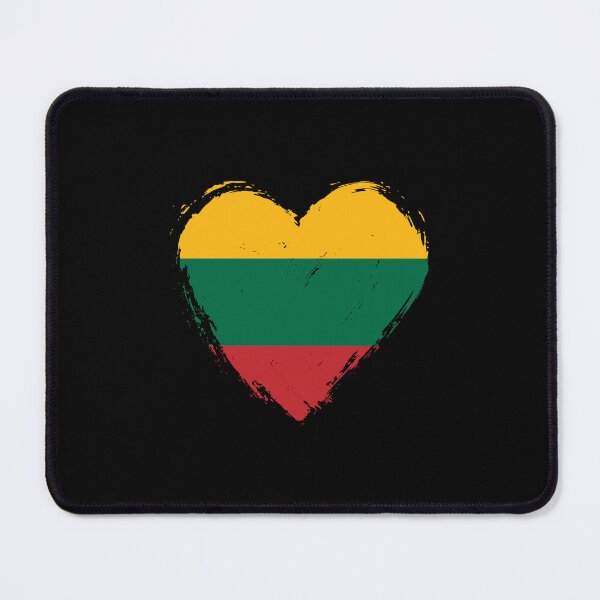 Item preview, Distressed Lithuania Flag Heart LT designed and sold by shitpostee.