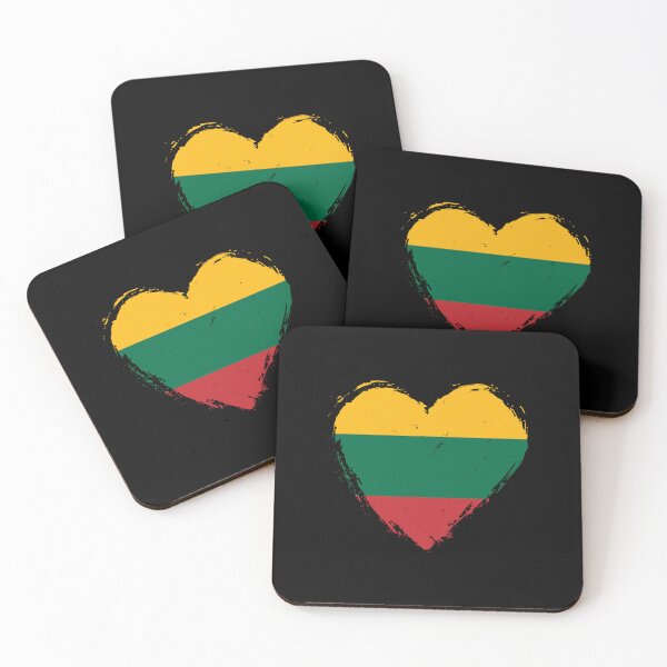 Item preview, Distressed Lithuania Flag Heart LT designed and sold by shitpostee.