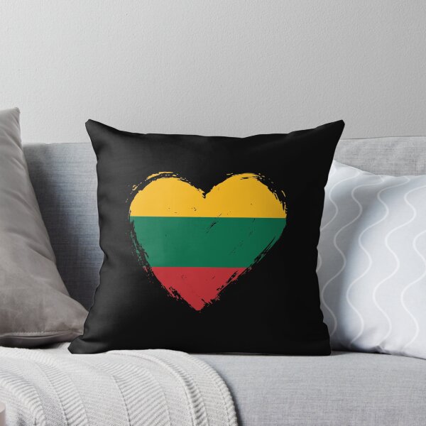 Item preview, Distressed Lithuania Flag Heart LT designed and sold by shitpostee.