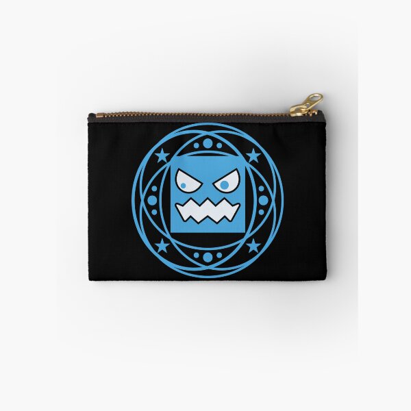 Item preview, Angry Blue Monster Face with Stars and Circular Orbit Graphic designed and sold by AhmedZouita.