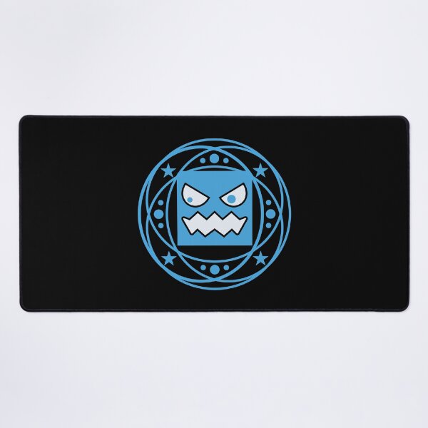 Item preview, Angry Blue Monster Face with Stars and Circular Orbit Graphic designed and sold by AhmedZouita.