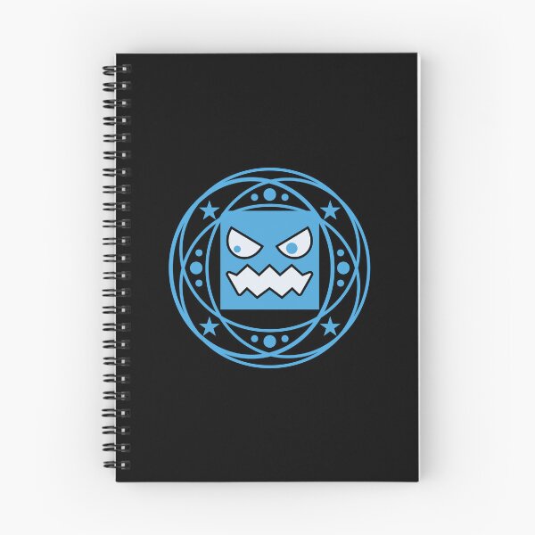 Item preview, Angry Blue Monster Face with Stars and Circular Orbit Graphic designed and sold by AhmedZouita.