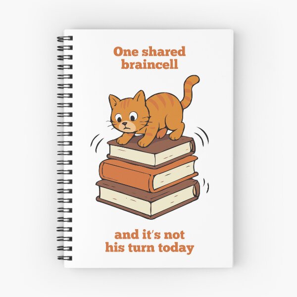 Item preview, Shared Braincell: Orange Cat Chaos With One Shared Braincell And It’s Not His Turn Today designed and sold by RedStreamStudio.