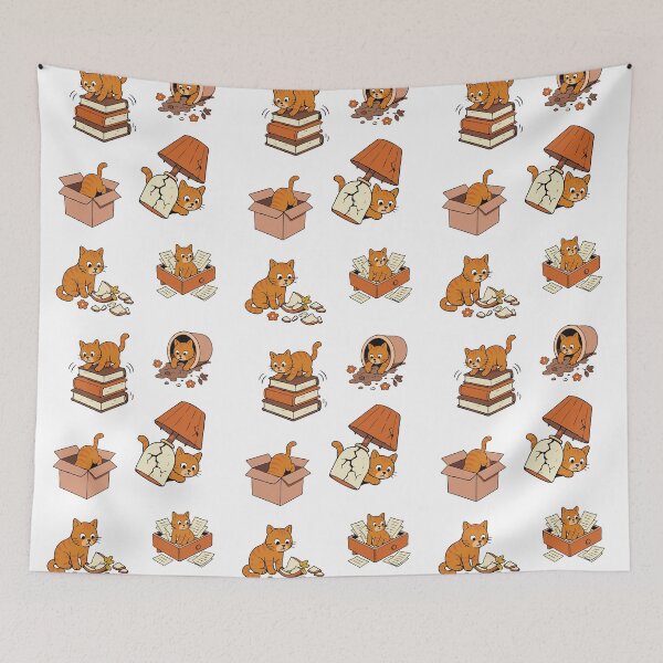 Item preview, Shared Braincell: Orange Cat Chaos With One Shared Braincell And It’s Not His Turn Today designed and sold by RedStreamStudio.
