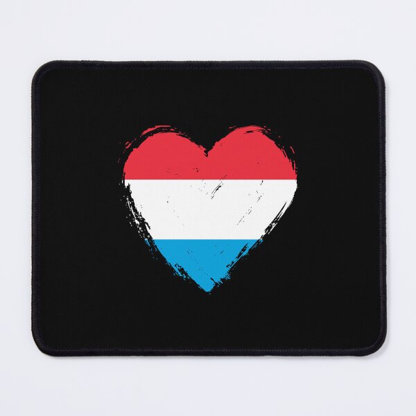 Item preview, Distressed Luxembourg Flag Heart LU designed and sold by shitpostee.