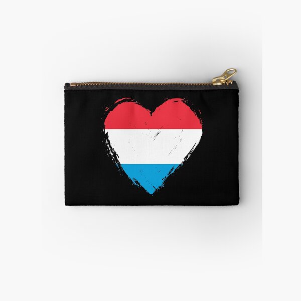 Item preview, Distressed Luxembourg Flag Heart LU designed and sold by shitpostee.
