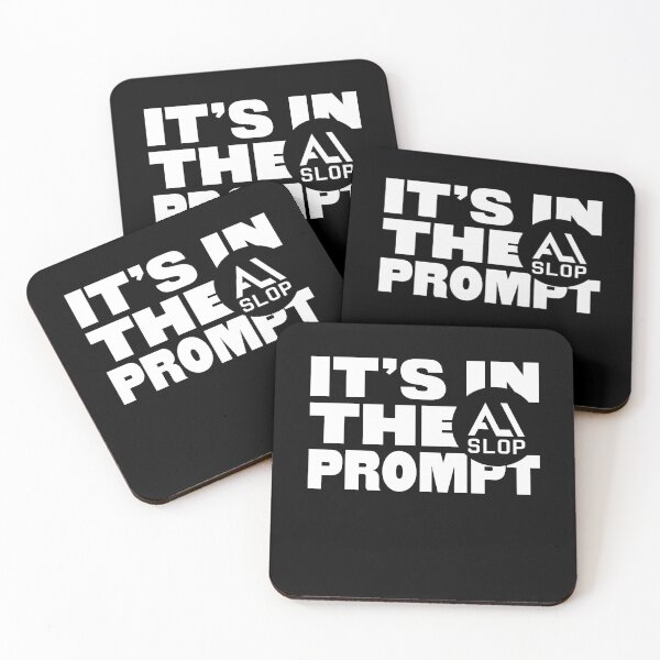 Item preview, AI Slop - It's in the prompt - Parody White designed and sold by FROGVOLT.