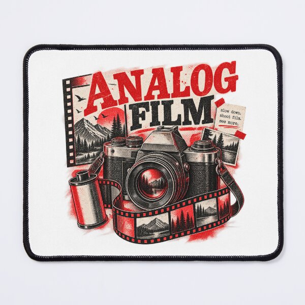 Item preview, Analog Film Vintage SLR Camera Overprint Art designed and sold by Mdozet.