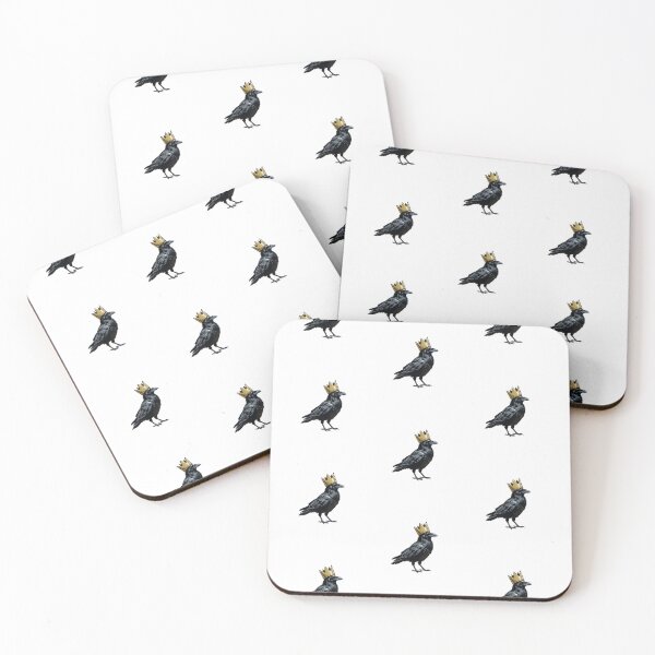 Item preview, Crowned Crow Noir Comic Illustration Golden Crown Gothic Bird Vintage Riso Zine Aesthetic designed and sold by OnPointOutfits.