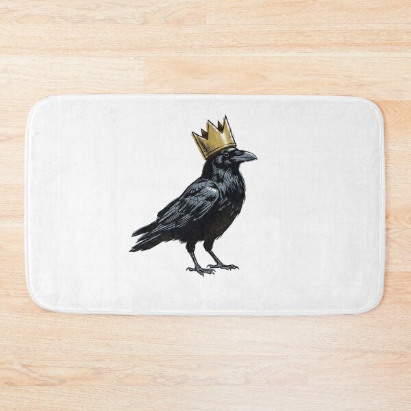 Item preview, Crowned Crow Noir Comic Illustration Golden Crown Gothic Bird Vintage Riso Zine Aesthetic designed and sold by OnPointOutfits.