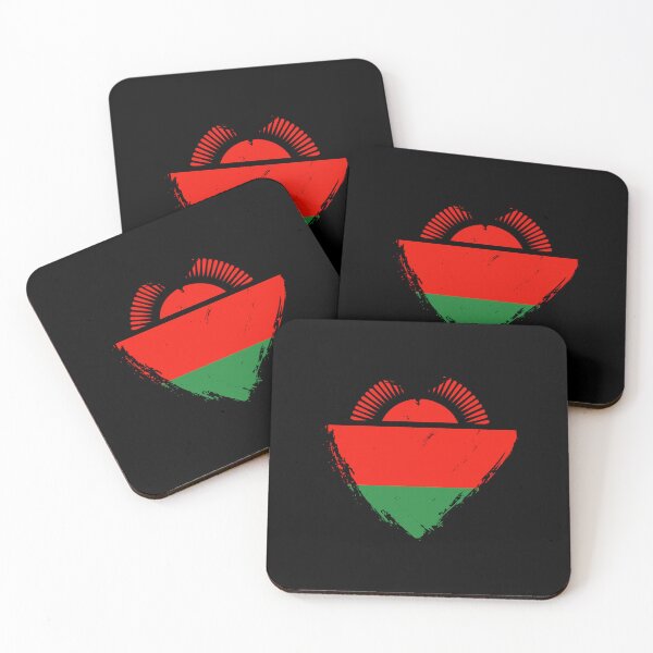 Item preview, Distressed Malawi Flag Heart MW designed and sold by shitpostee.