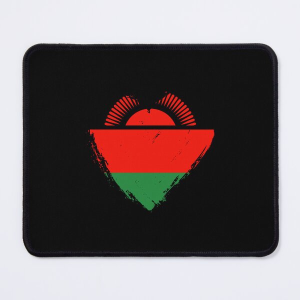 Item preview, Distressed Malawi Flag Heart MW designed and sold by shitpostee.