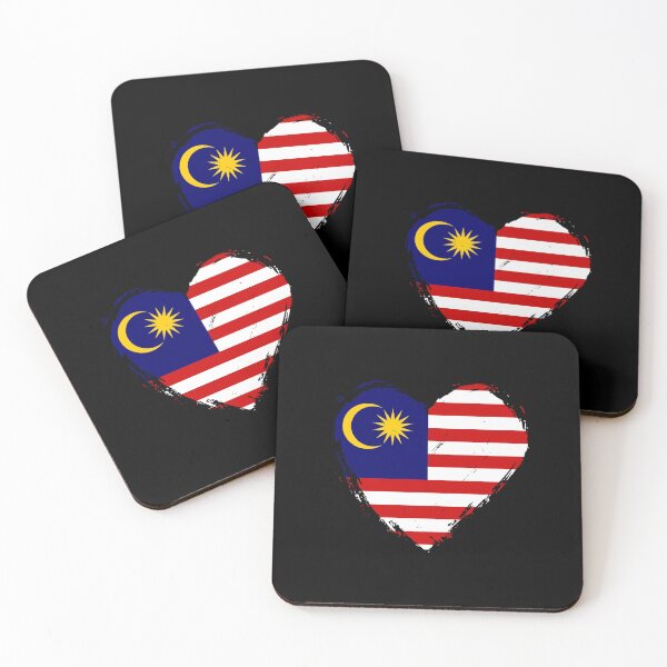 Item preview, Distressed Malaysia Flag Heart MY designed and sold by shitpostee.