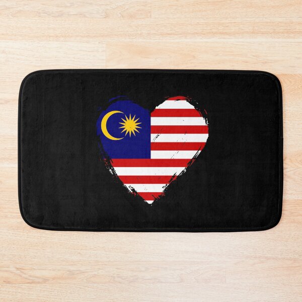 Item preview, Distressed Malaysia Flag Heart MY designed and sold by shitpostee.