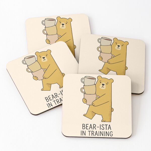Item preview, Bear-Ista In Training Cute Bear Stacking Coffee Cups designed and sold by Amir Faysal.