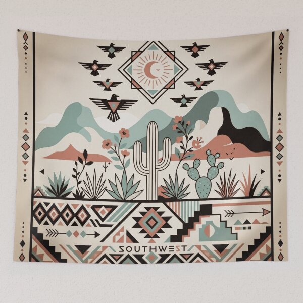 Item preview, Southwest Tribal Desert Mountains  designed and sold by WeaveSphere.