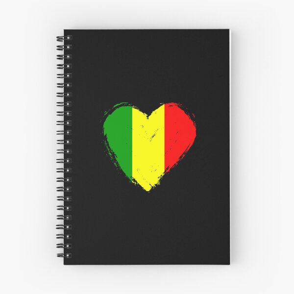 Item preview, Distressed Mali Flag Heart ML designed and sold by shitpostee.
