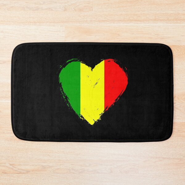 Item preview, Distressed Mali Flag Heart ML designed and sold by shitpostee.