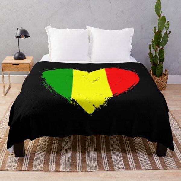 Item preview, Distressed Mali Flag Heart ML designed and sold by shitpostee.