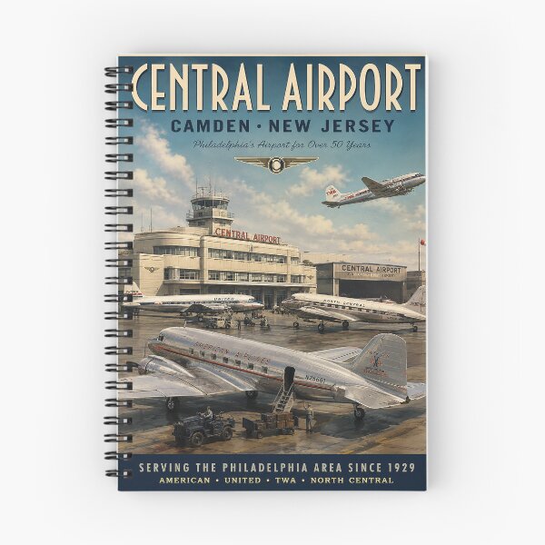 Item preview, Central Airport Camden NJ 1929–1957 – Vintage Philadelphia Aviation designed and sold by RetroAviation.