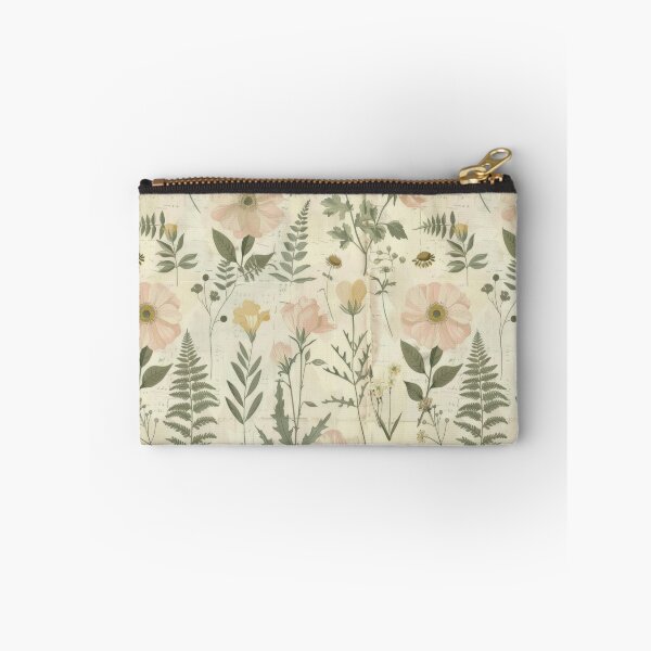 Item preview, Soft Vintage Botanical Floral - Pastel Anemone & Meadow Fern Pattern designed and sold by Whimsical Wayfarer.