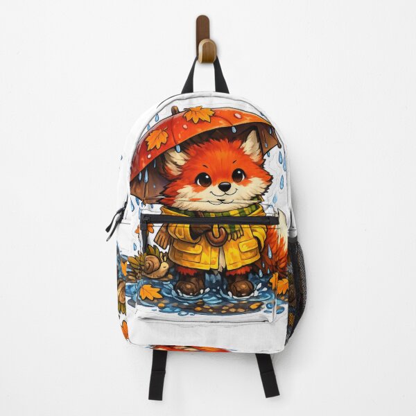Item preview, Autumn Fox Under Umbrella Sticker designed and sold by ANNART1602.